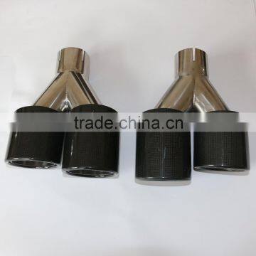 Hot sale carbon fiber exhaust tip/dual carbon exhaust pipe