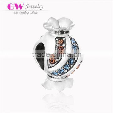 X341 European 925 Silver Candy Charms For Diy Jewelry Making