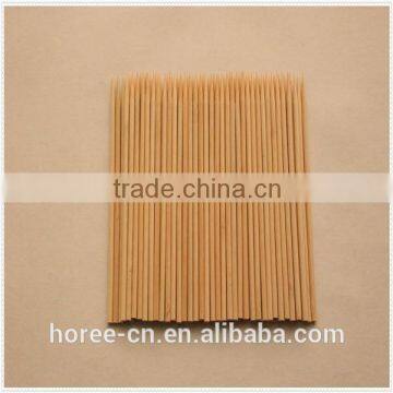 4mm thick food grade round bamboo wooden barbecue skewers