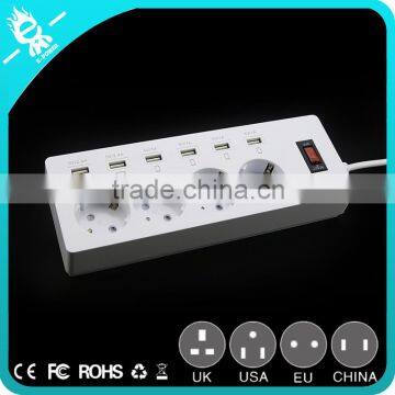 2016 New Electric Socket Surge Protector Retractable Smart 6 Usb Power Strip photo-4