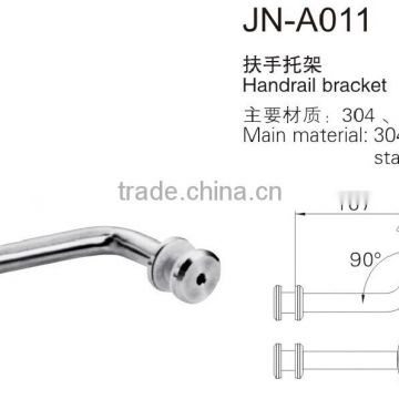 90 degree stainless steel glass bracket