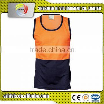 high quality hot sale custom orange polyester sport mens singlet