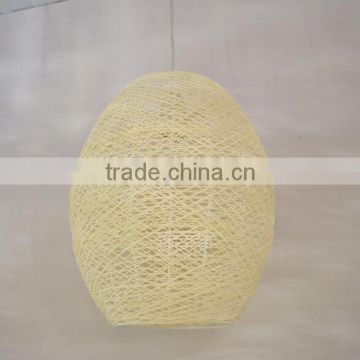 Unique Design Impressive Diy Chocolate Oval Rattan Pendant Living Room Lamp