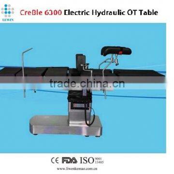 Table top is divided into five sections OT table