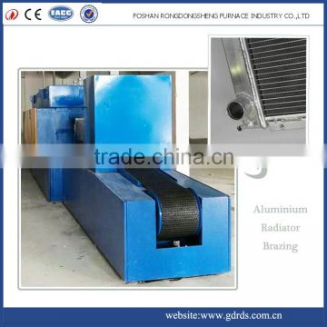 mesh belt controlled atmosphere continuous heat treatment services brazing furnace