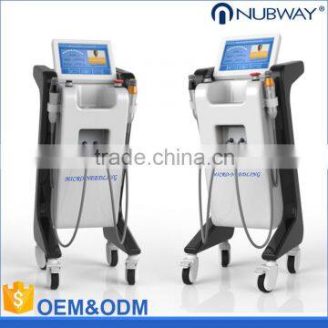 skin rejuvenation face lift machine adjustable needle length fractional double needle rf machine