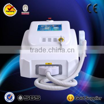 Factory price Home and Salon Use&portable Q-switch ND Yag Laser Tattoo Removal Machine& 532nm,1064nm,1320nm