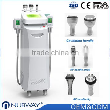 2016 newest cryotherapy fat freezing device 5 handles / units cool tech fat freezing machine for body slimming