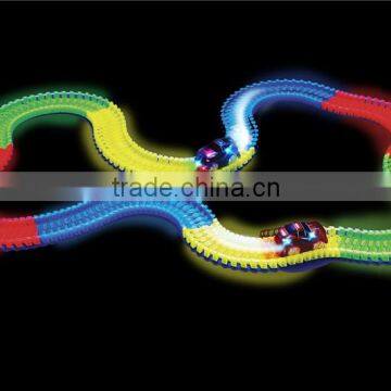 Good Quality Bending LED Dump Truck Toy Children Electric Toy Car Price Magic Tracks photo-6