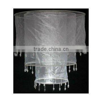 White silk chandelier lanterns