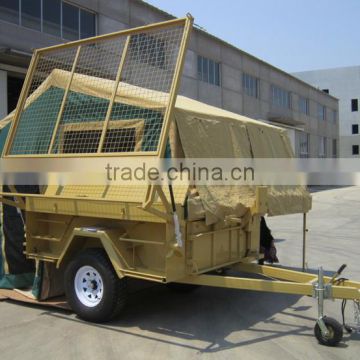 Trailer with tent