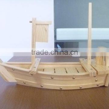 Factory Wholesale japanese fishing boat/ Bamboo Boat Bowl/wooden sushi boat