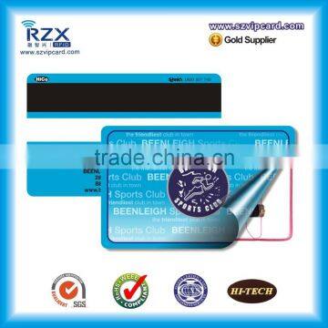 Hot sale ISO14443A 13.56MHz PVC RFID card with magnetic stripe