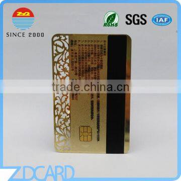 Stainless Steel Card With Magnetic Stripe Metal VIP Member Card