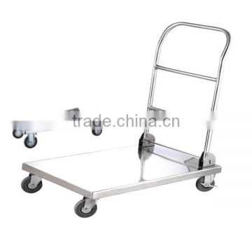 Folding Hand Stainless steel Portable Platform Trolley