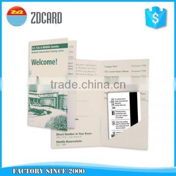 Customized Design 157g art paper hotel brochure