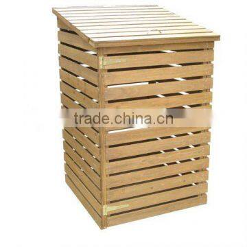 Premium Large Outdoor Cheap Wooden Waste Bin