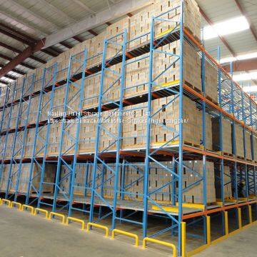 Length 25000mm Gravity pallet flow racking