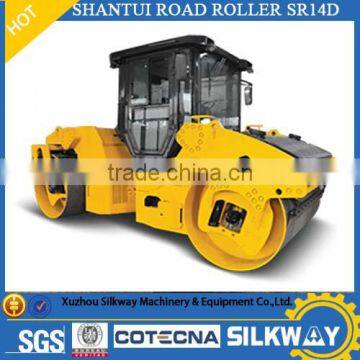 High quality Shantui 14t double drum road roller SR14D with good price