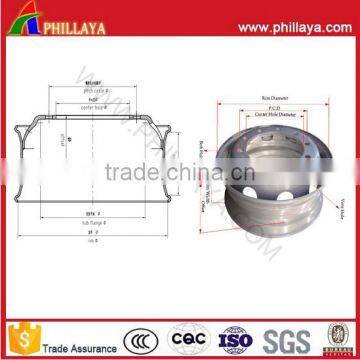 PHILLAYA Semi Trailer Air Suspension LOWBOY Axle Landing Leg Semi Trailer Parts Factory Price for Sale photo-6
