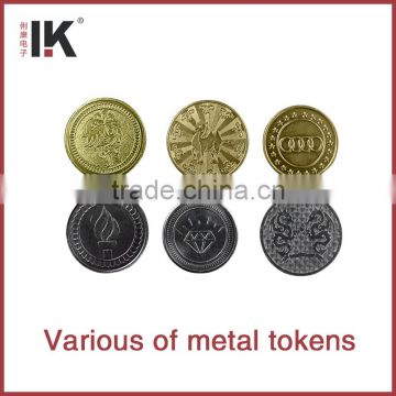 LK002 Brass coin white steel coin