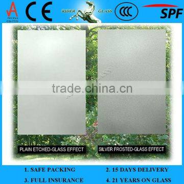 3-12mm Decortive Door Acid Etching Glass