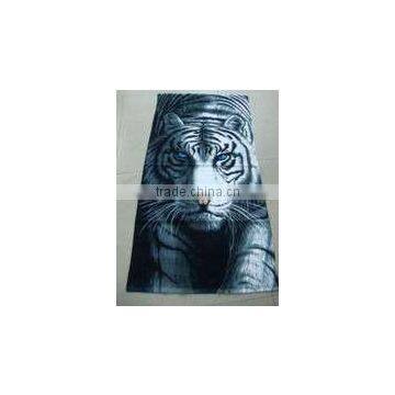 400g animal style jacquard beach bath towel 33122