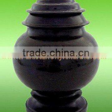 DECORATIVE JET BLACK MARBLE URNS photo-6