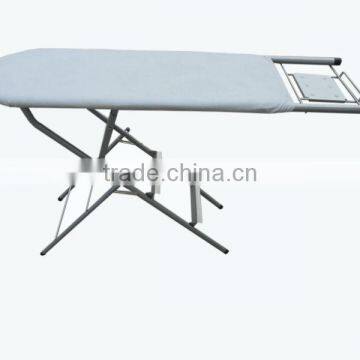 Three steps ladder ironing board with silver cover