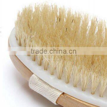Cy298 Removable Body Brush Natural Boar Bristles Long BeechwoodHandle Bath Shower Brushes Great Back Scrubber Dry Skin Brush photo-5