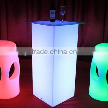 Sigma LED table bar furniture set outdoor bar chairs for sale