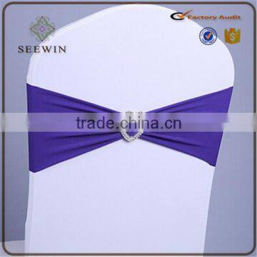 Beautiful Spandex Chair Sash With Buckle for Wedding Deco photo-6