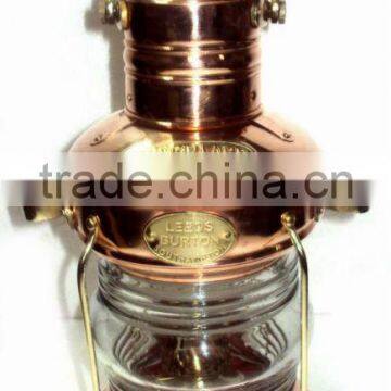 Nautical Ship Lantern, Antique Copper Lantern, Brass Ship Lanterns, Copper Outdoor Lantern, Copper Hurricane Lantern, photo-3