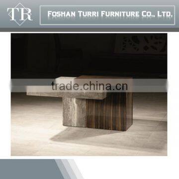 Antique Travertine End Table,Living Room End Table photo-3