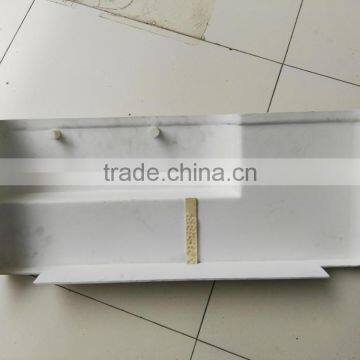 High glossy white plastic equipment cover