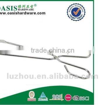 OASIS Food tong iron with powder coating plastic coating handle