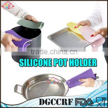 Food Grade Square Honeycomb Shaped Silicone Pot Holder photo-4