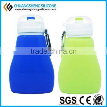 500ml outdoor sports water bottle, FDA silicone container