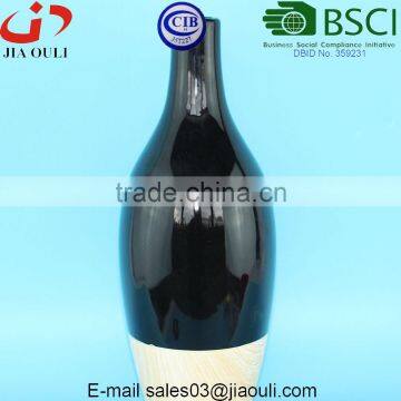 Good Sales Modern Ceramic Bottle Shape Vases for Home Decor, Wood Print Vase photo-5