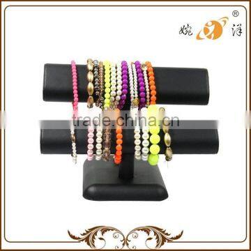 Supply Different Sizes Black Beautiful Leather Stand For Jewelry