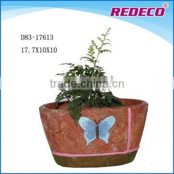 Hot selling decorative cement balcony plant pot