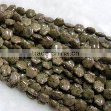 wholesale jewelry fashion hexagon shape turquoise loose beads strand