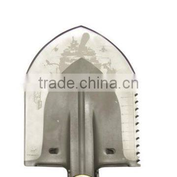 New Model Hiking Gear Multifunction Outdoor Folding Survival Shovel With Flashlight photo-2