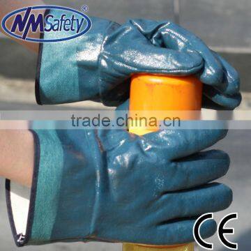 NMSAFETY heavy duty nitrle coating construction gloves