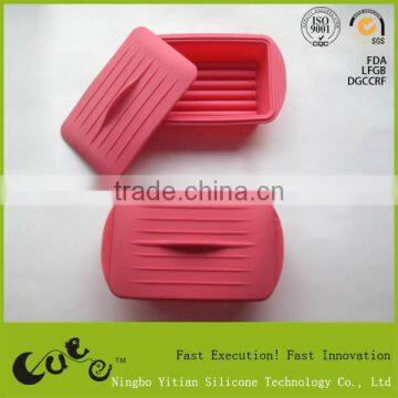 silicone oblong shape lunch box