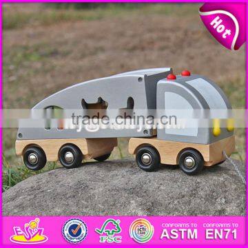 2017 New Design Educational Toy Blocks Car Kids Wooden Pull Along Toys W05C081 photo-3