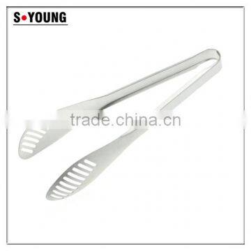 39008 New Stainless Steel Kitchen Tongs Noodles Tongs Salad Tongs Ice Tongs photo-2