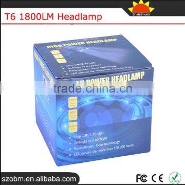 OEM XM-L T6 LED 1800Lm 3 Mode Powerful Head Flashlight Headlamp Headlight photo-5