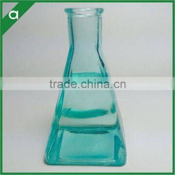Colorful Triangle Glass Bottle for 80ml Reed Diffuser Oil With Glass Stopper photo-2