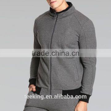 Outdoor raglan full zip men athletic jacket